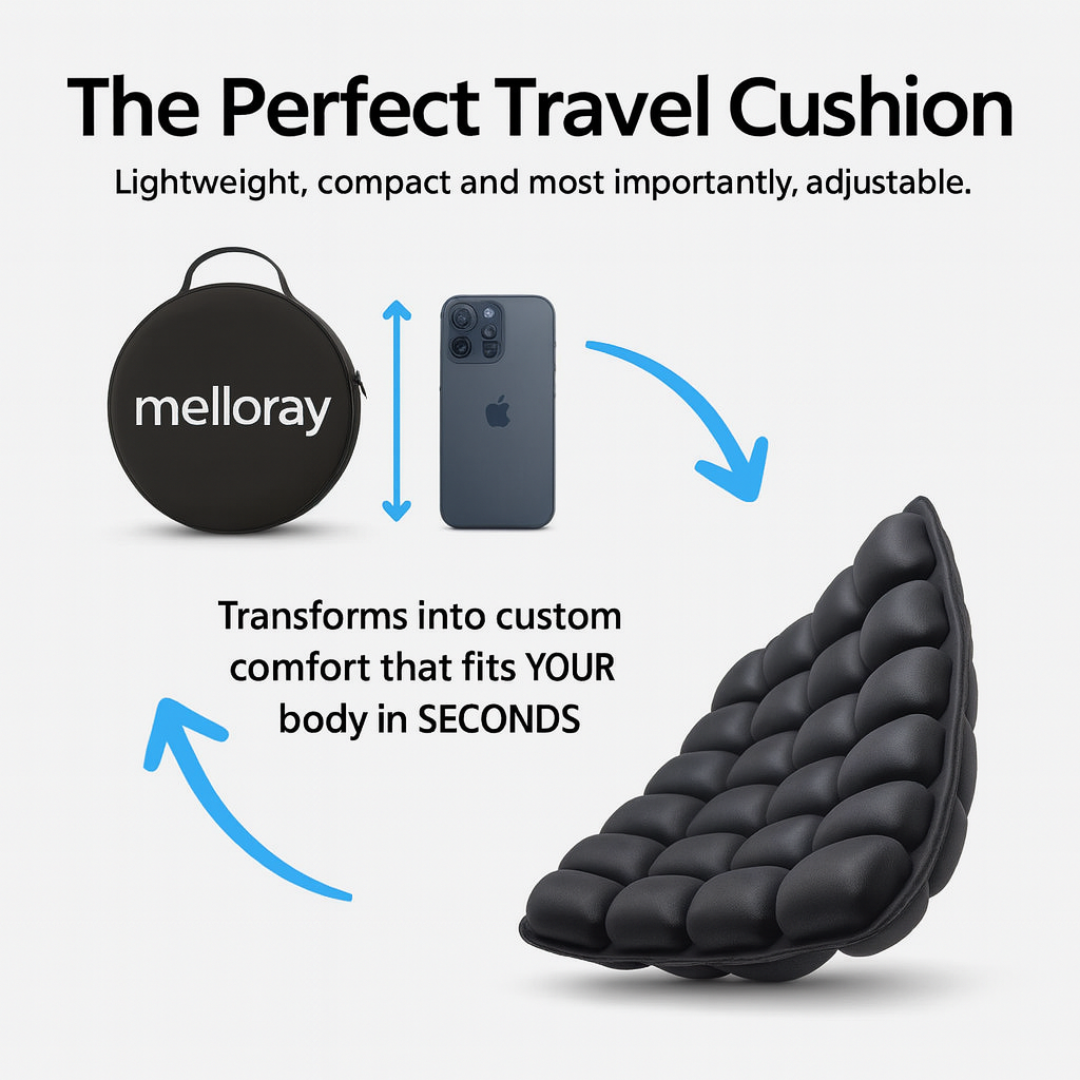 AirLuxe Travel Cushion - Turn Any Seat into First Class Comfort