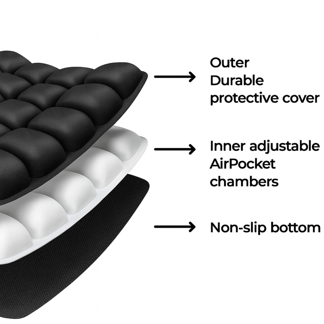 AirLuxe Travel Cushion - Turn Any Seat into First Class Comfort
